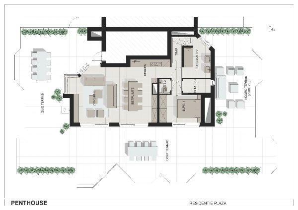 デ パンネDuplex Penthouse Plazaアパートメント 部屋 写真